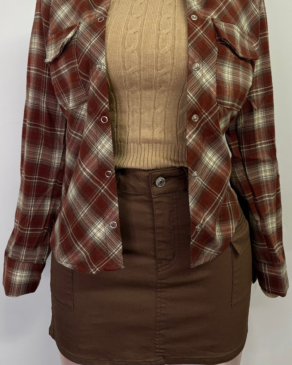 Cargo Brown Skirt