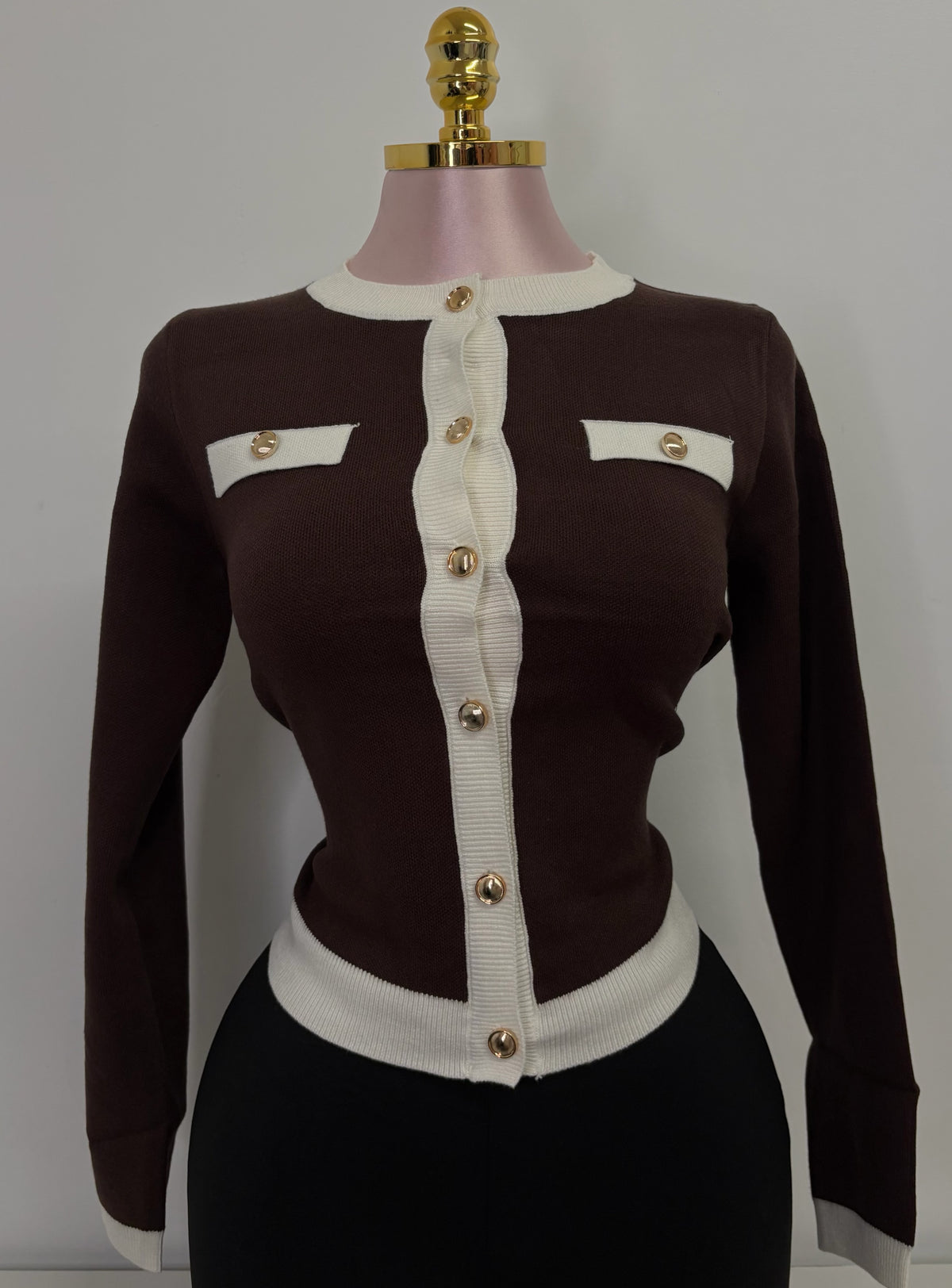 The Coco Cardigan - Chocolate