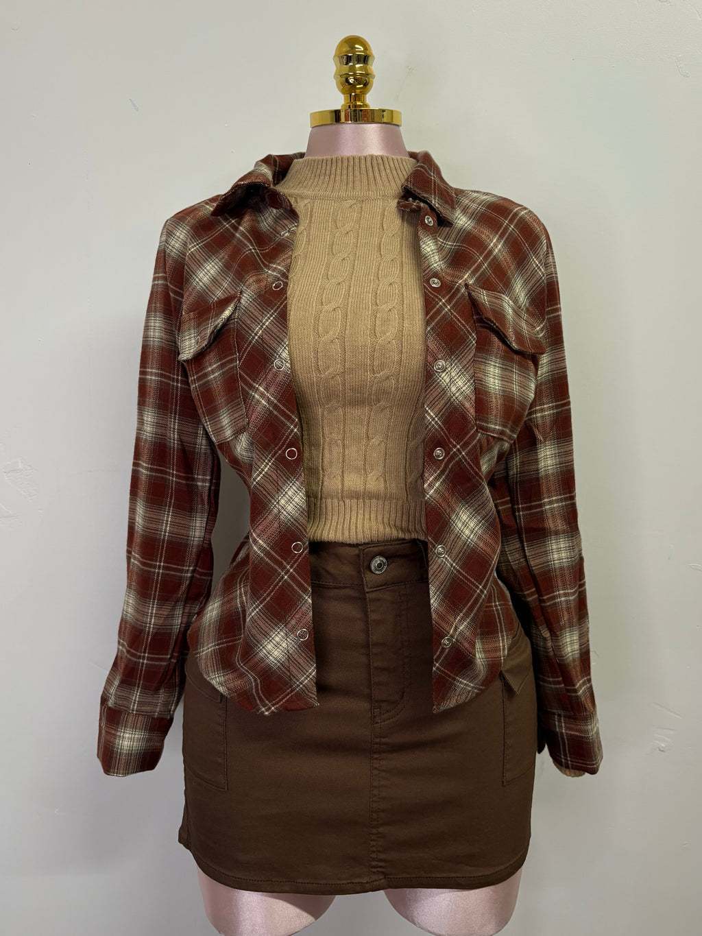 Cargo Brown Skirt