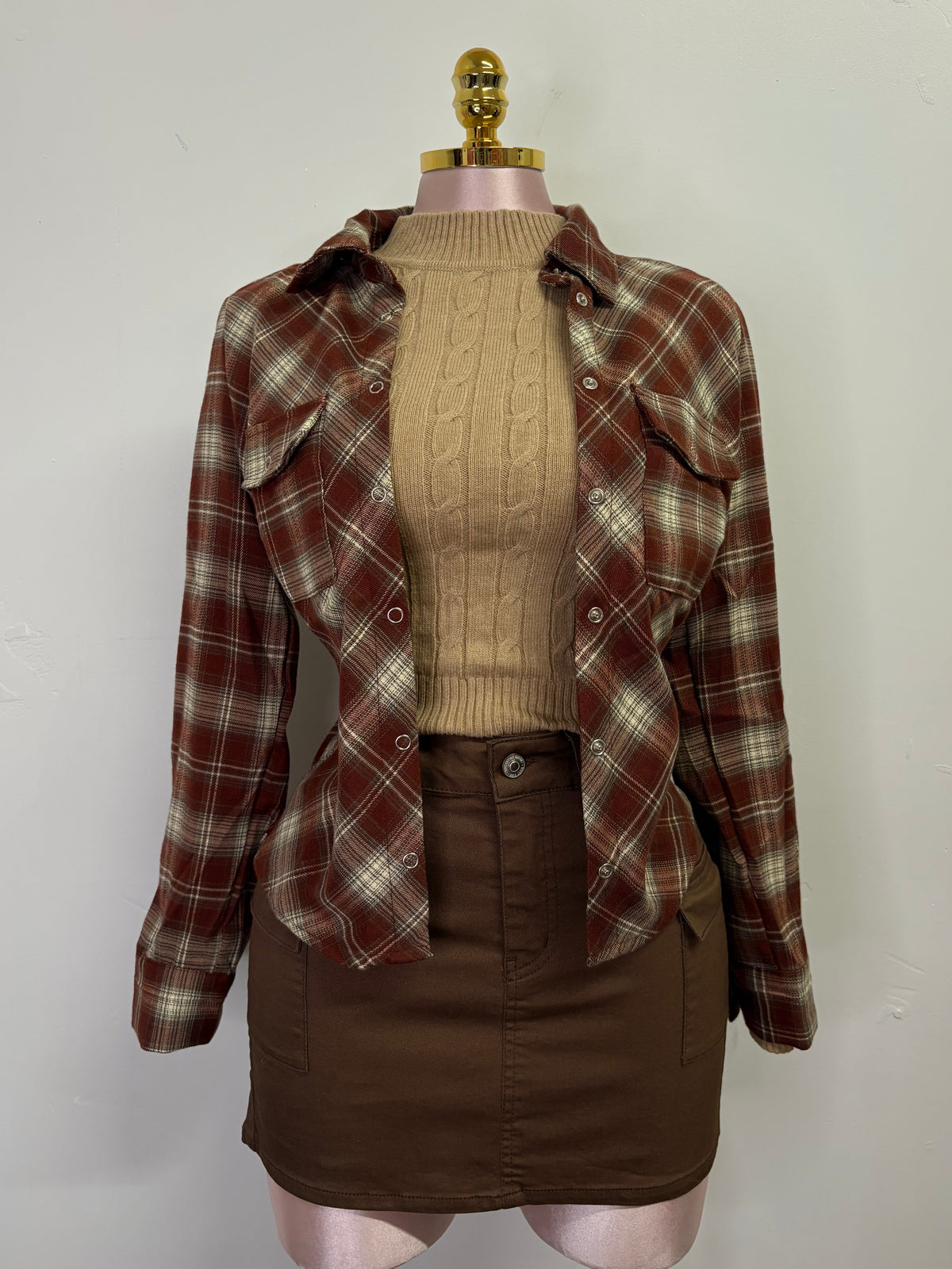 Cargo Brown Skirt