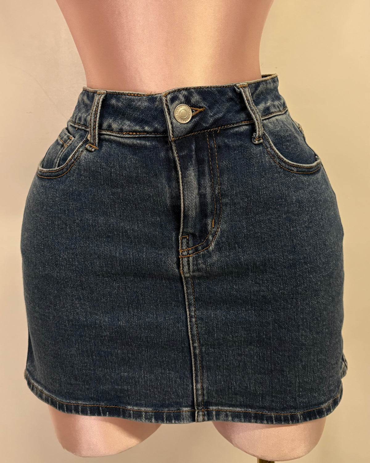 Dark Denim Skirt