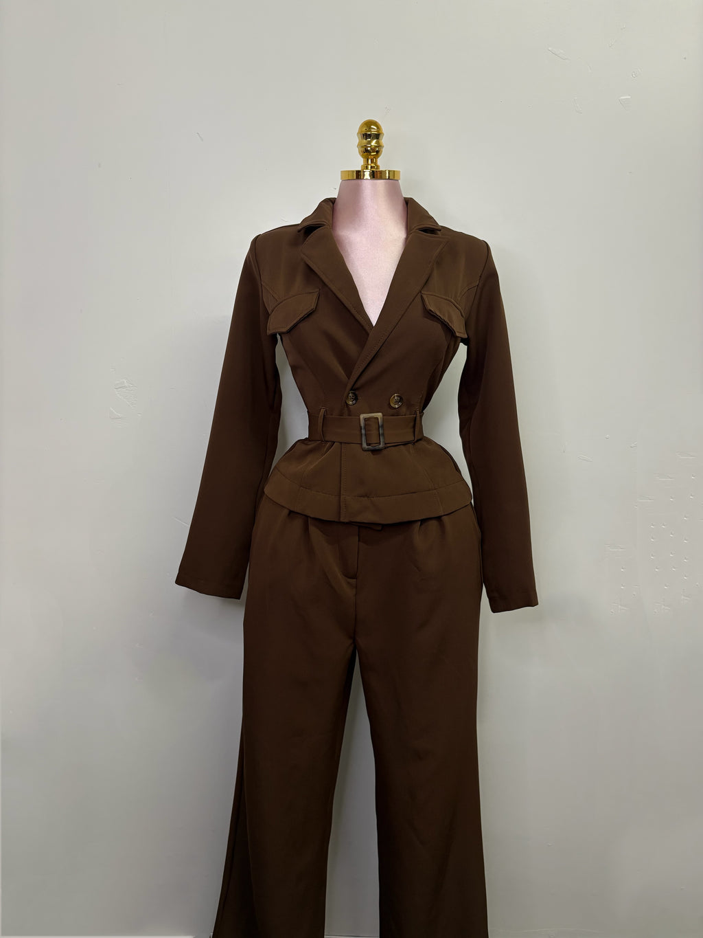 The Monaco Jumpsuit – Dark Brown