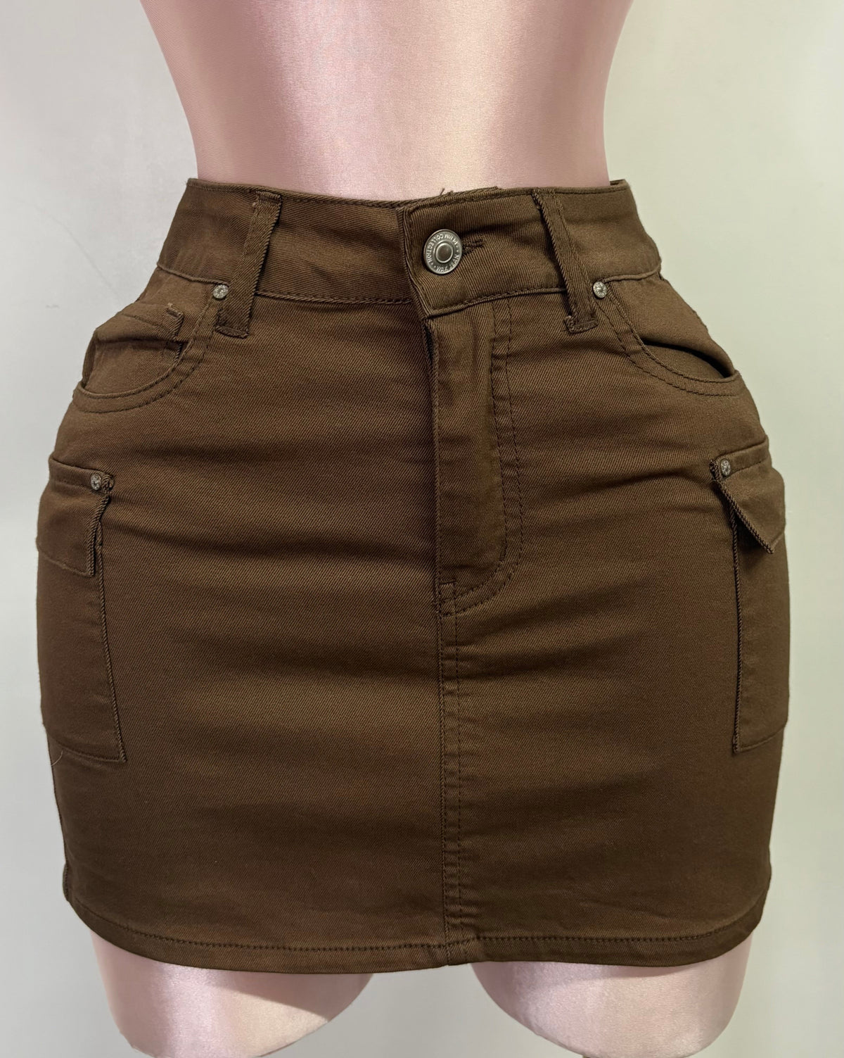 Cargo Brown Skirt