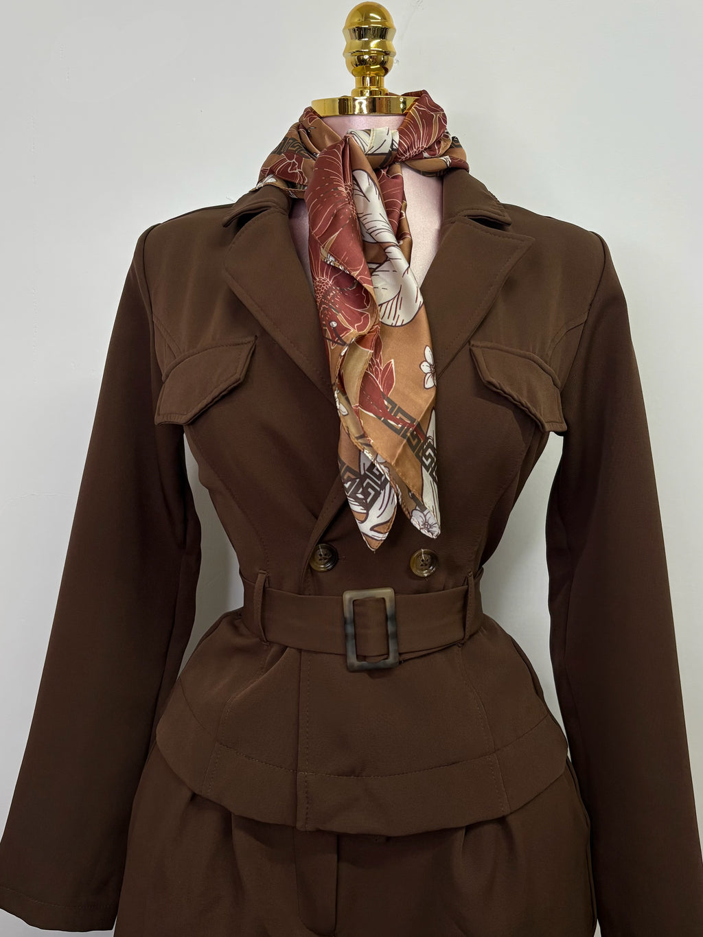 The Monaco Jumpsuit – Dark Brown