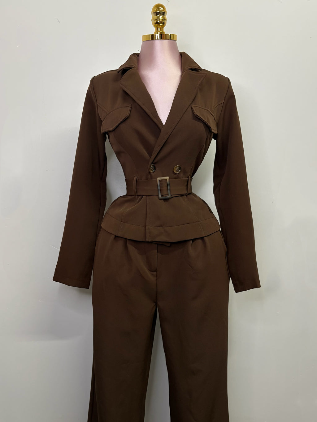 The Monaco Jumpsuit – Dark Brown