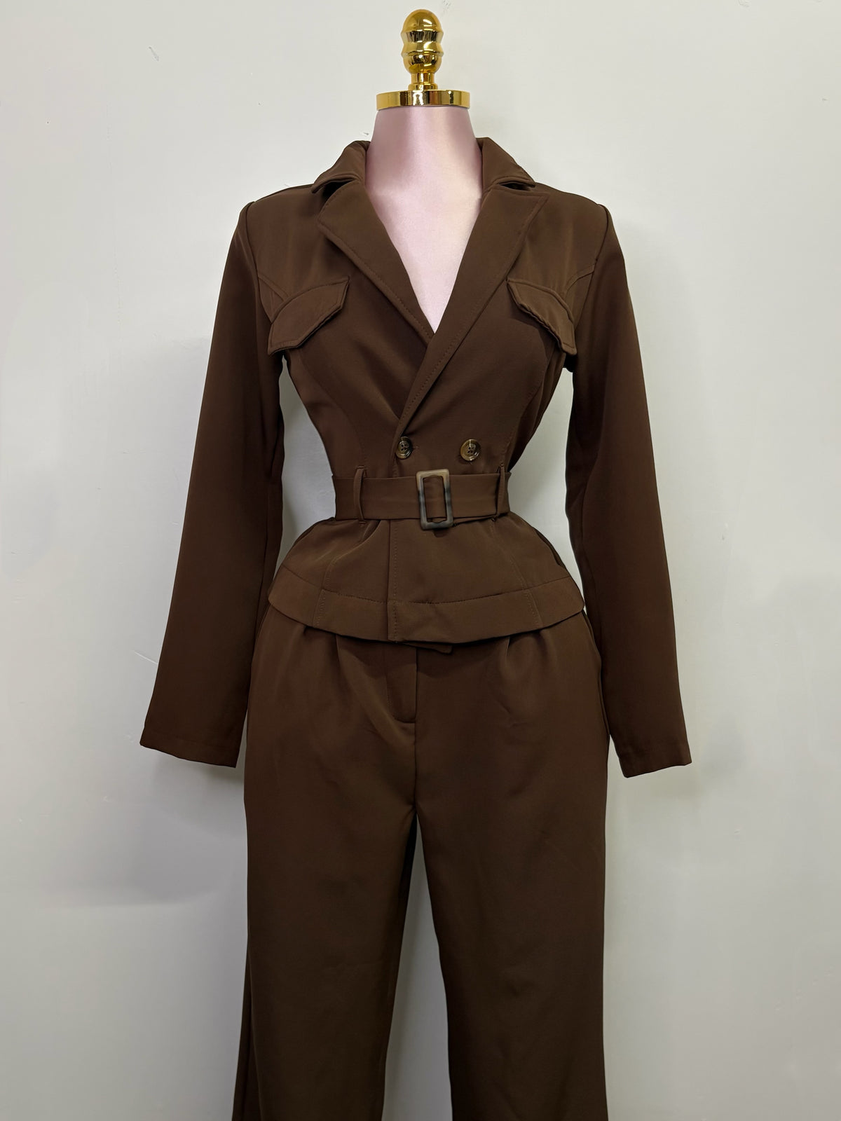 The Monaco Jumpsuit – Dark Brown
