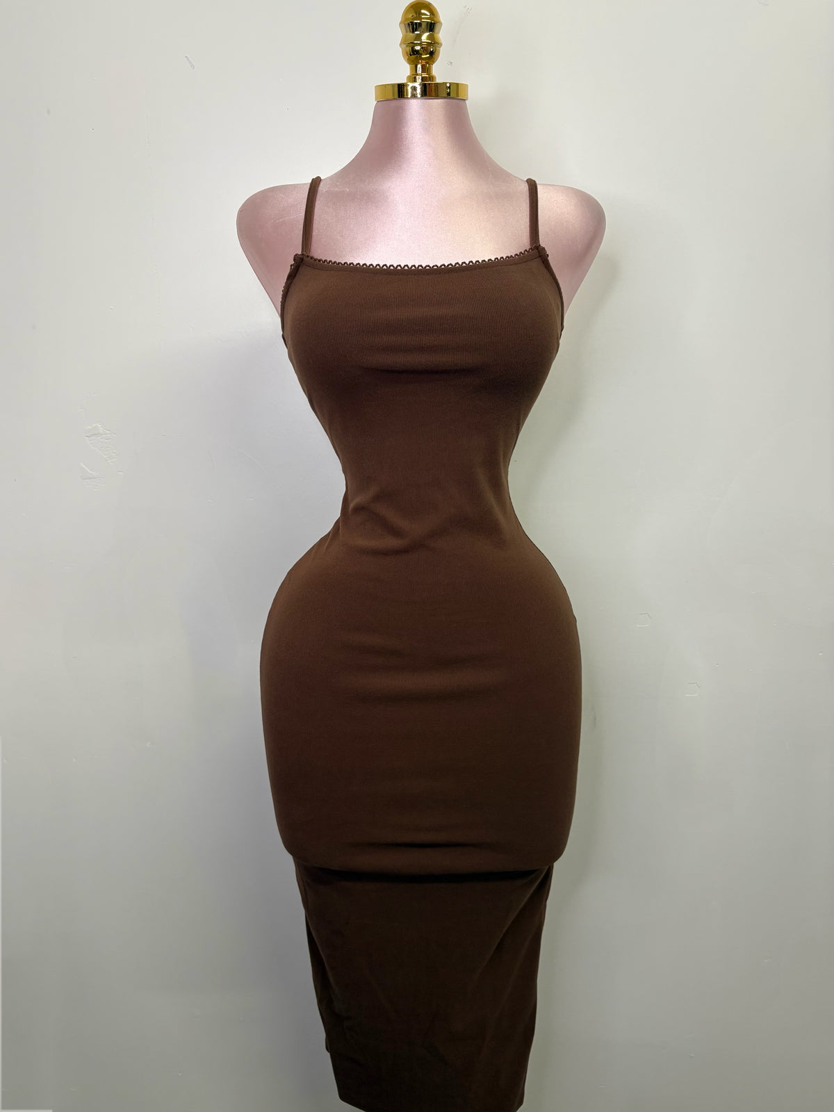 The Bella Midi Dress – Chocolate