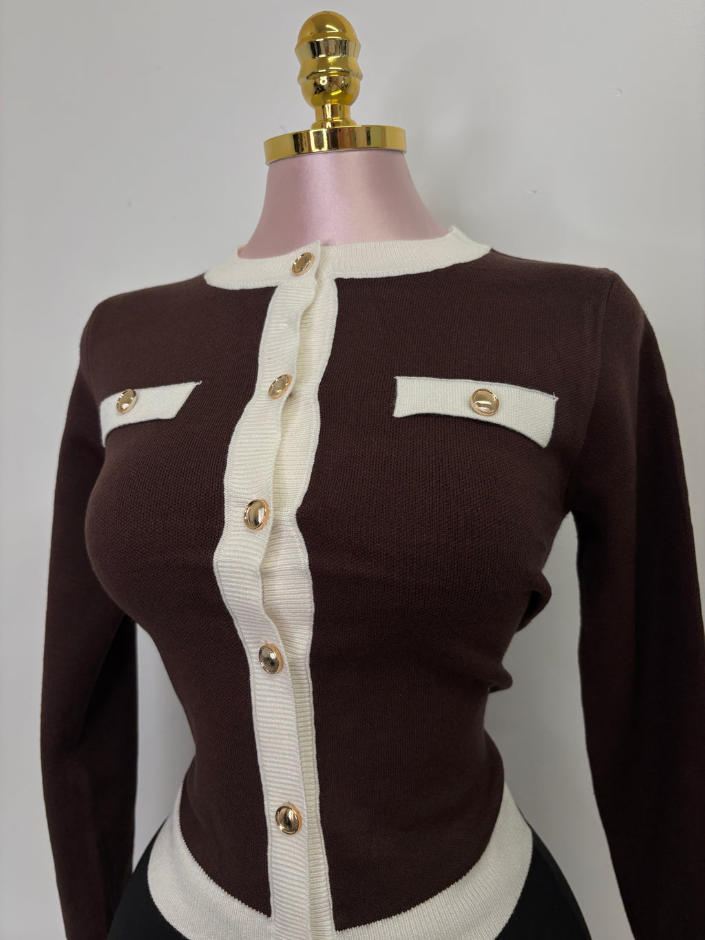 The Coco Cardigan - Chocolate