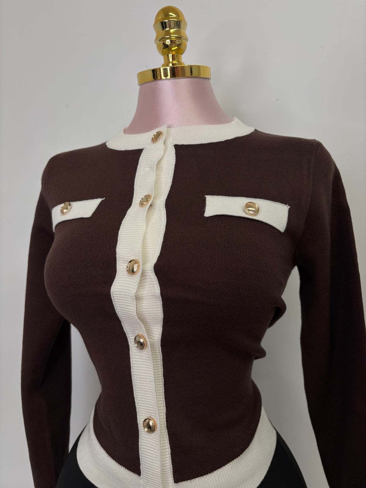 The Coco Cardigan - Chocolate